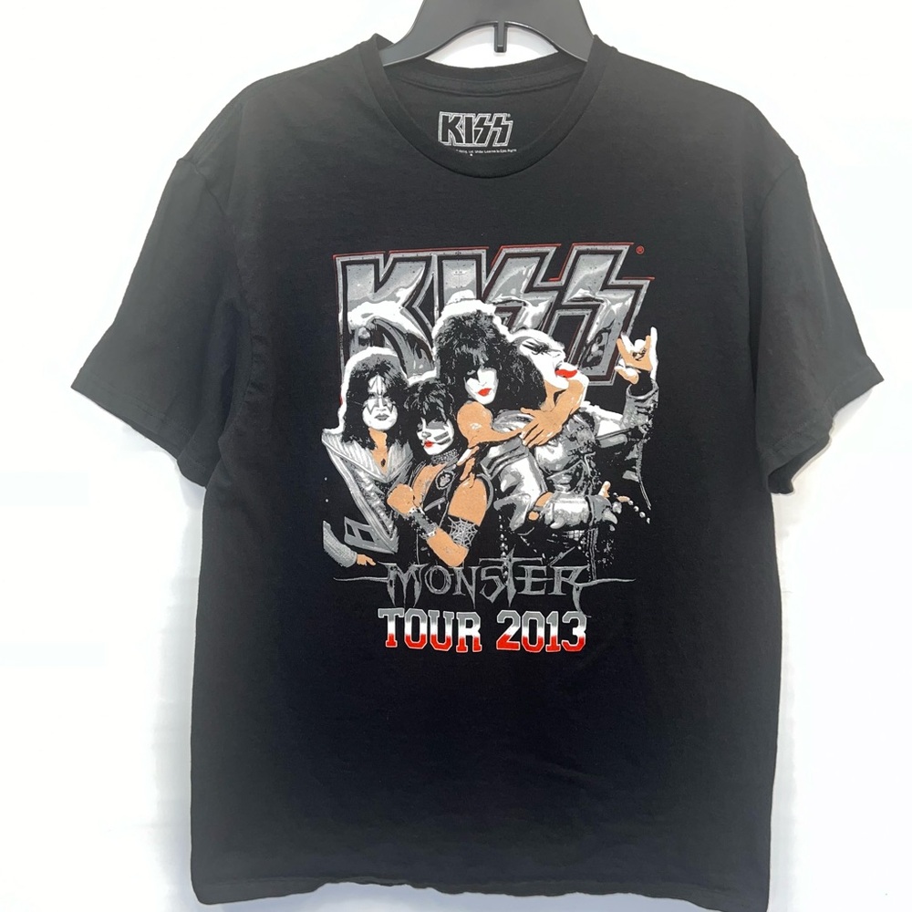 Kiss T-shirt Mens Large Multicolor Monster Tour 2013 100% Cotton Short Sleeve
